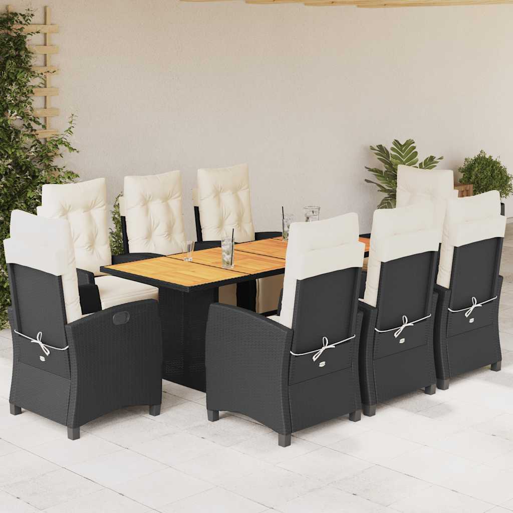 7-Delige Tuinset Met Kussens Poly Rattan