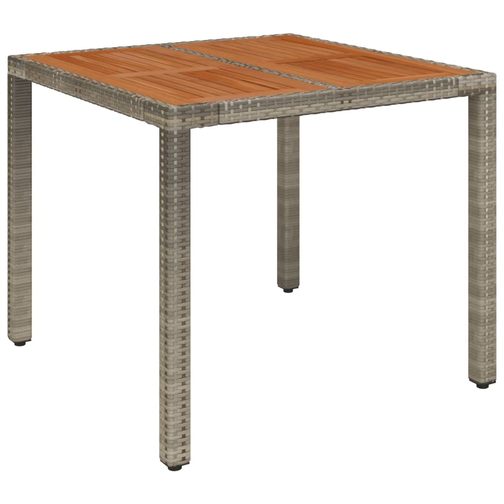 5-Delige Tuinset Met Kussens Poly Rattan Grijs