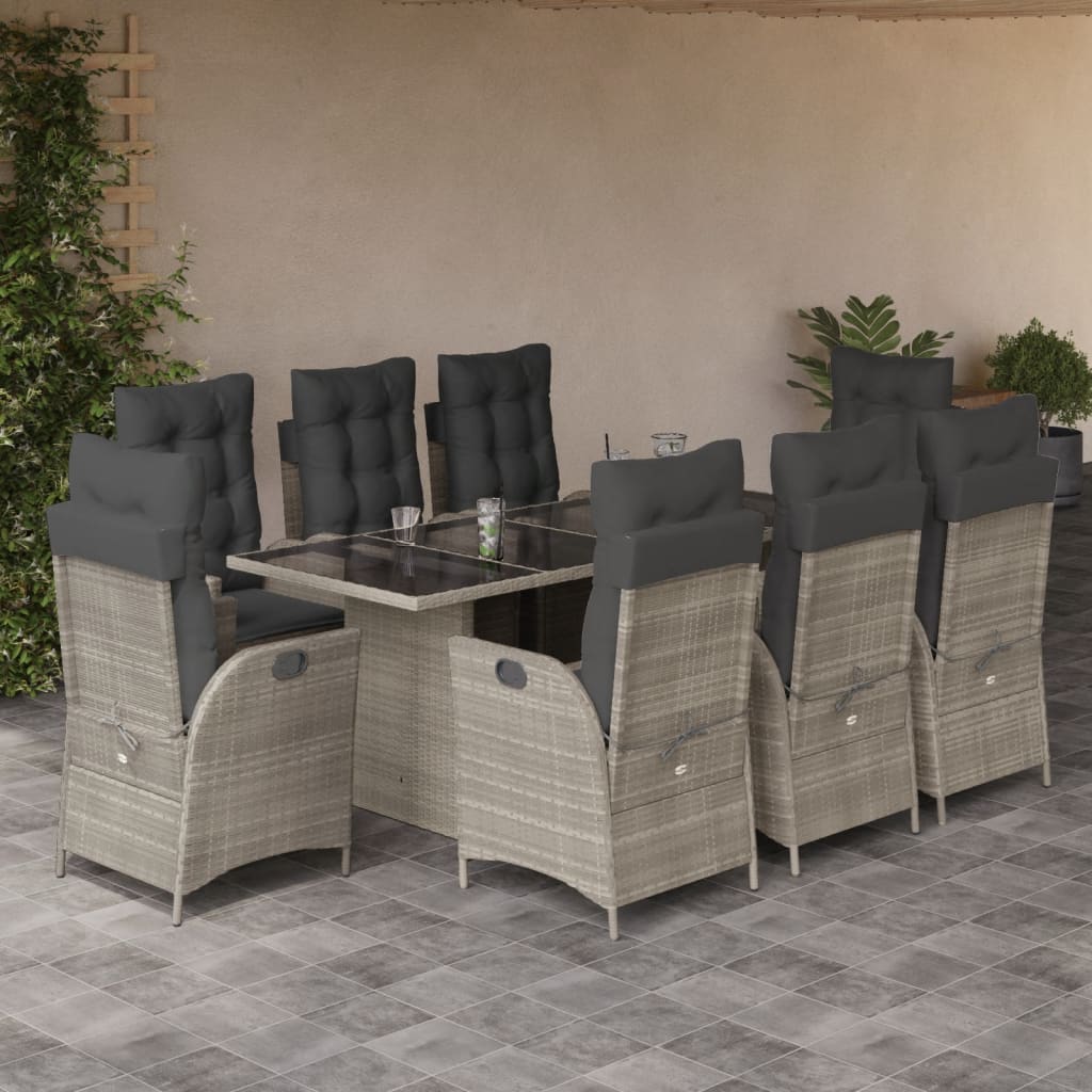 9-Delige Tuinset Poly Rattan