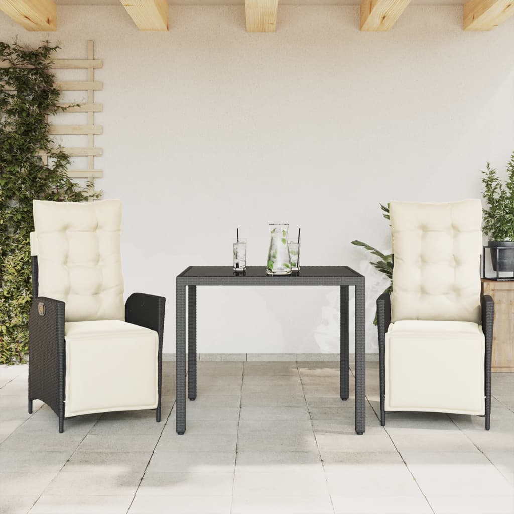 5-Delige Tuinset Met Kussens Poly Rattan