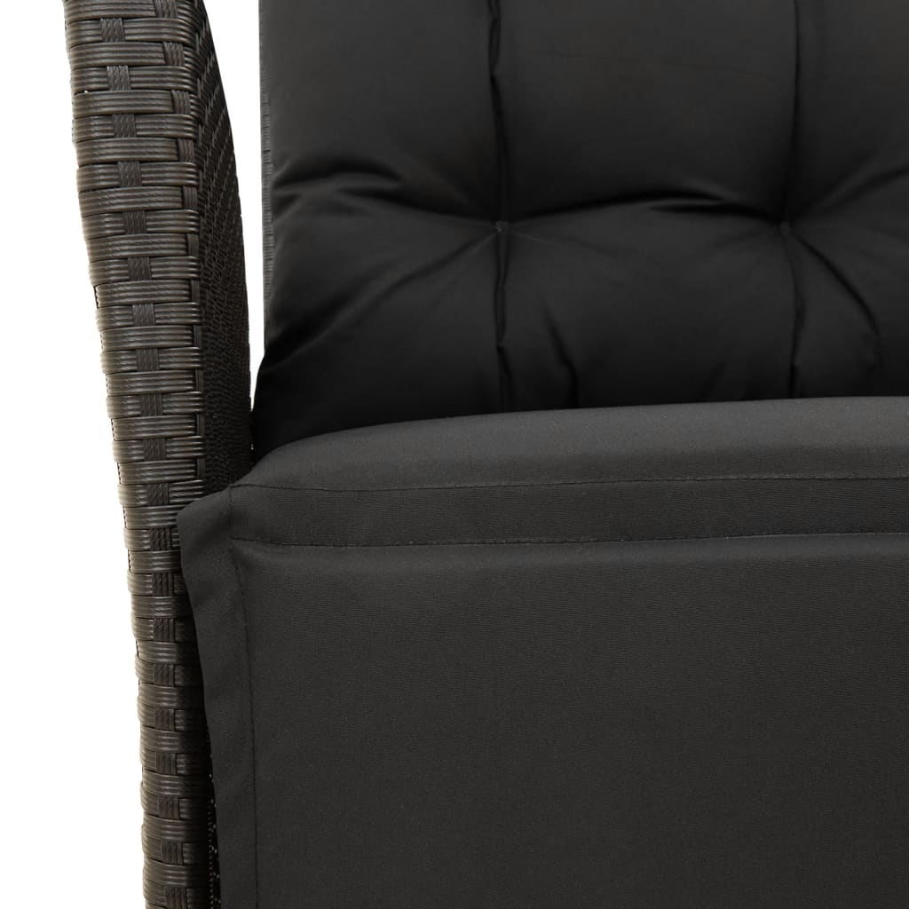 5-Delige Tuinset Met Kussens Poly Rattan