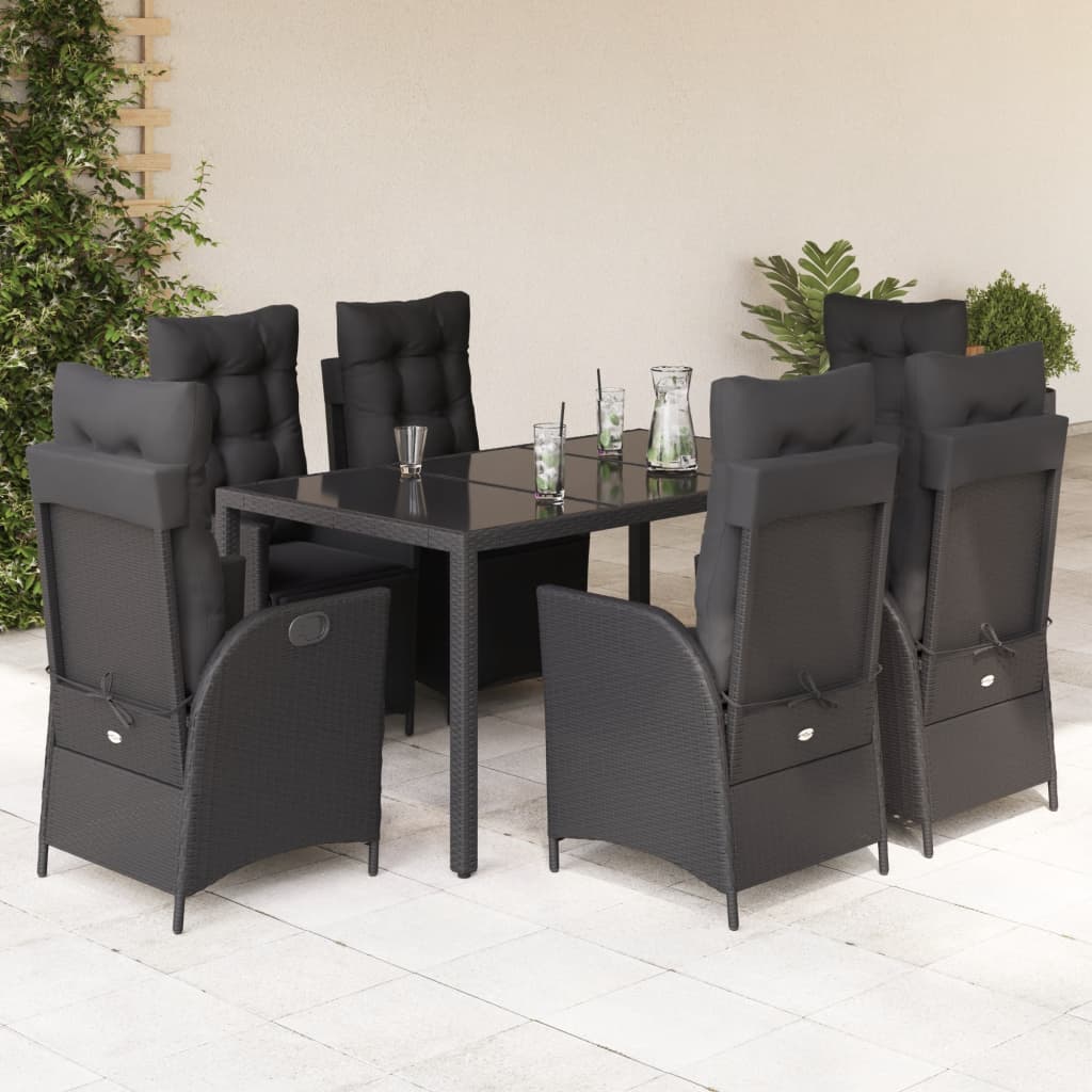 5-Delige Tuinset Met Kussens Poly Rattan