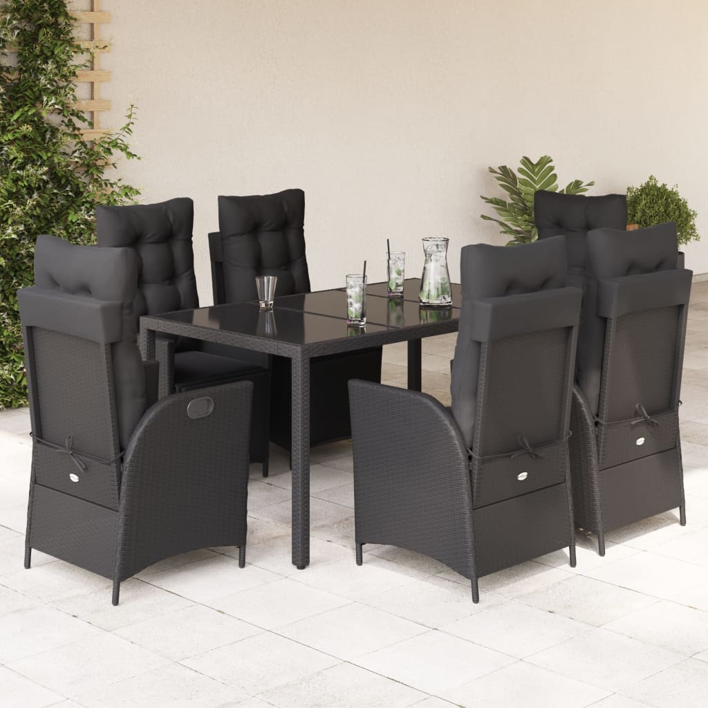 5-Delige Tuinset Met Kussens Poly Rattan