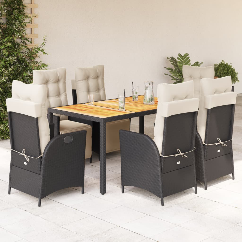 5-Delige Tuinset Met Kussens Poly Rattan