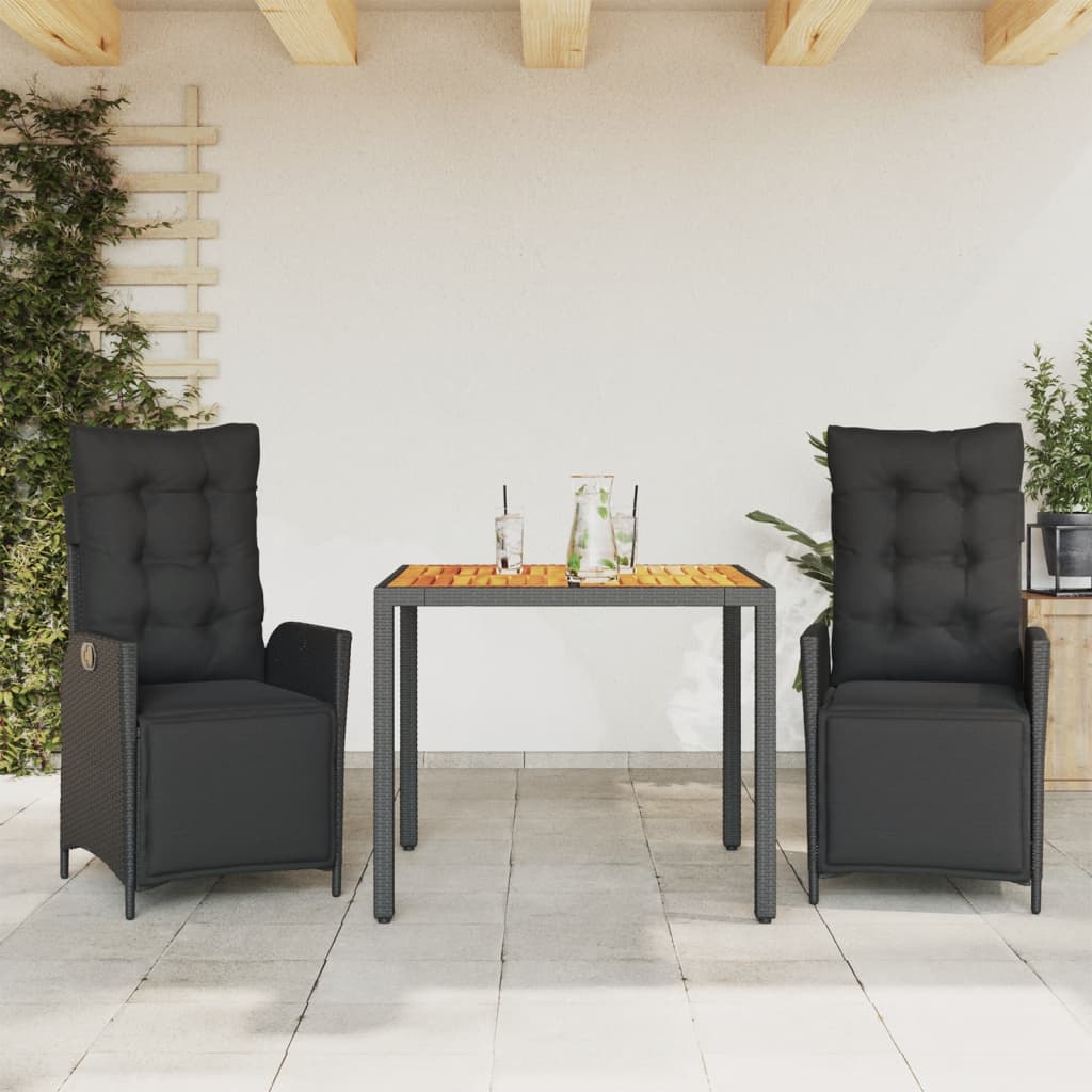 5-Delige Tuinset Met Kussens Poly Rattan