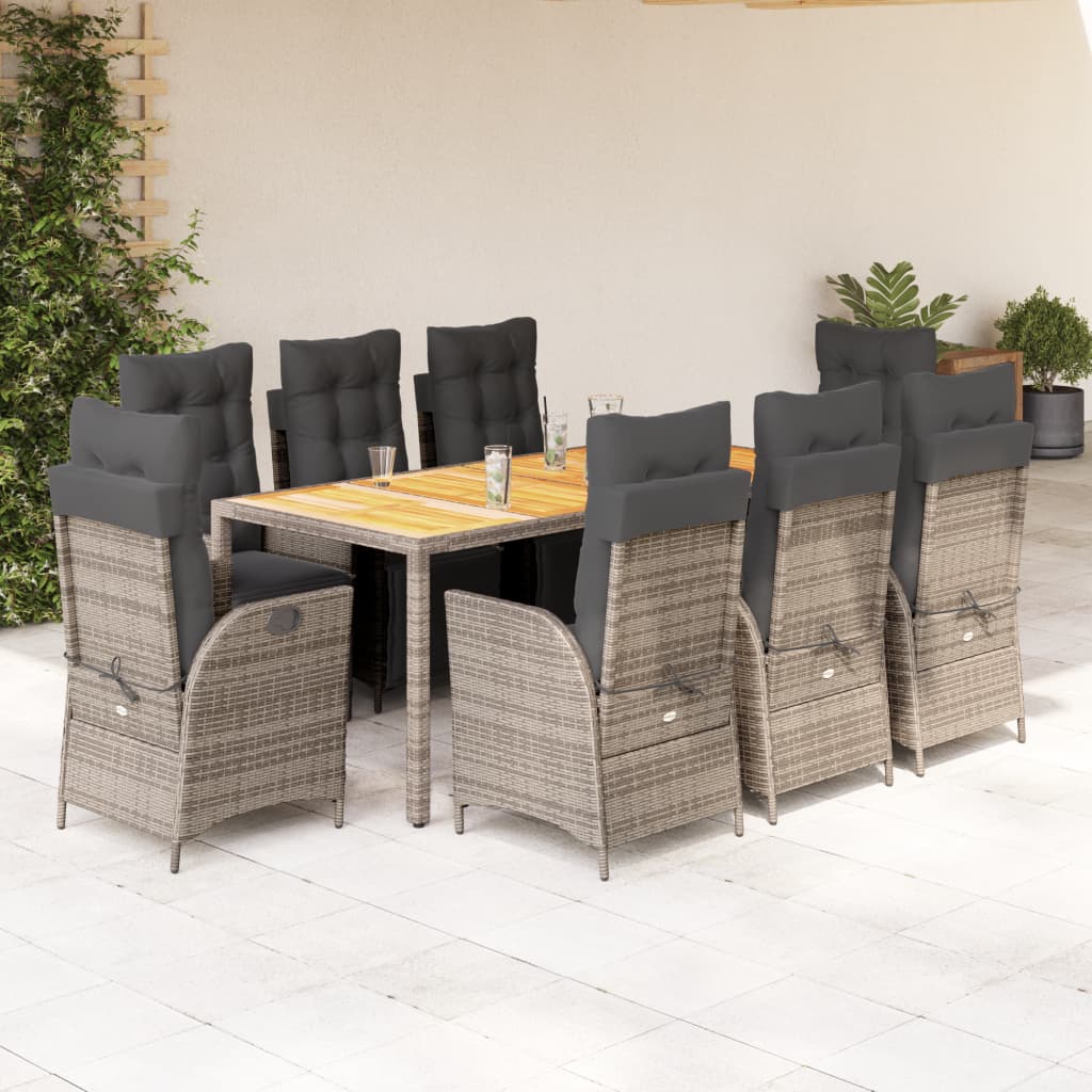 5-Delige Tuinset Met Kussens Poly Rattan