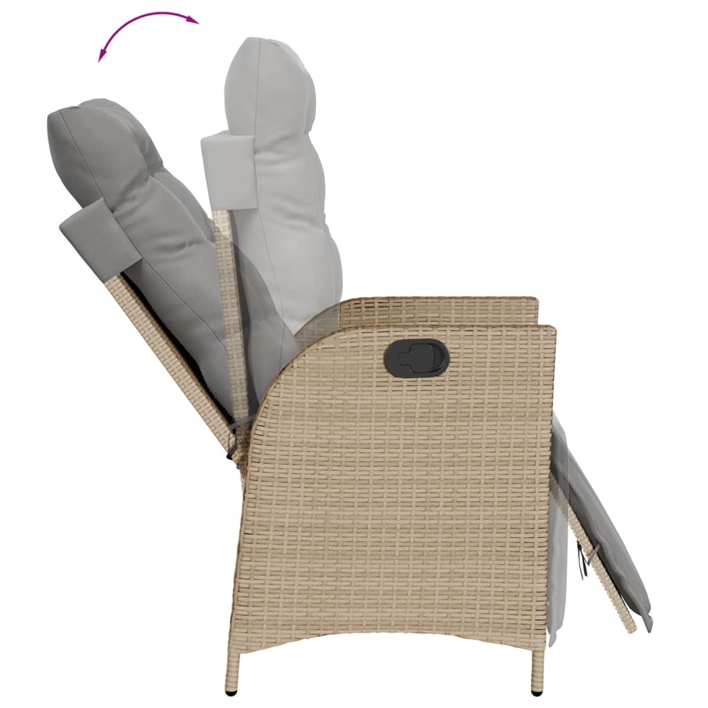 9-Delige Tuinset Met Kussens Poly Rattan
