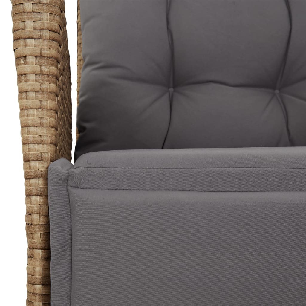9-Delige Tuinset Met Kussens Poly Rattan