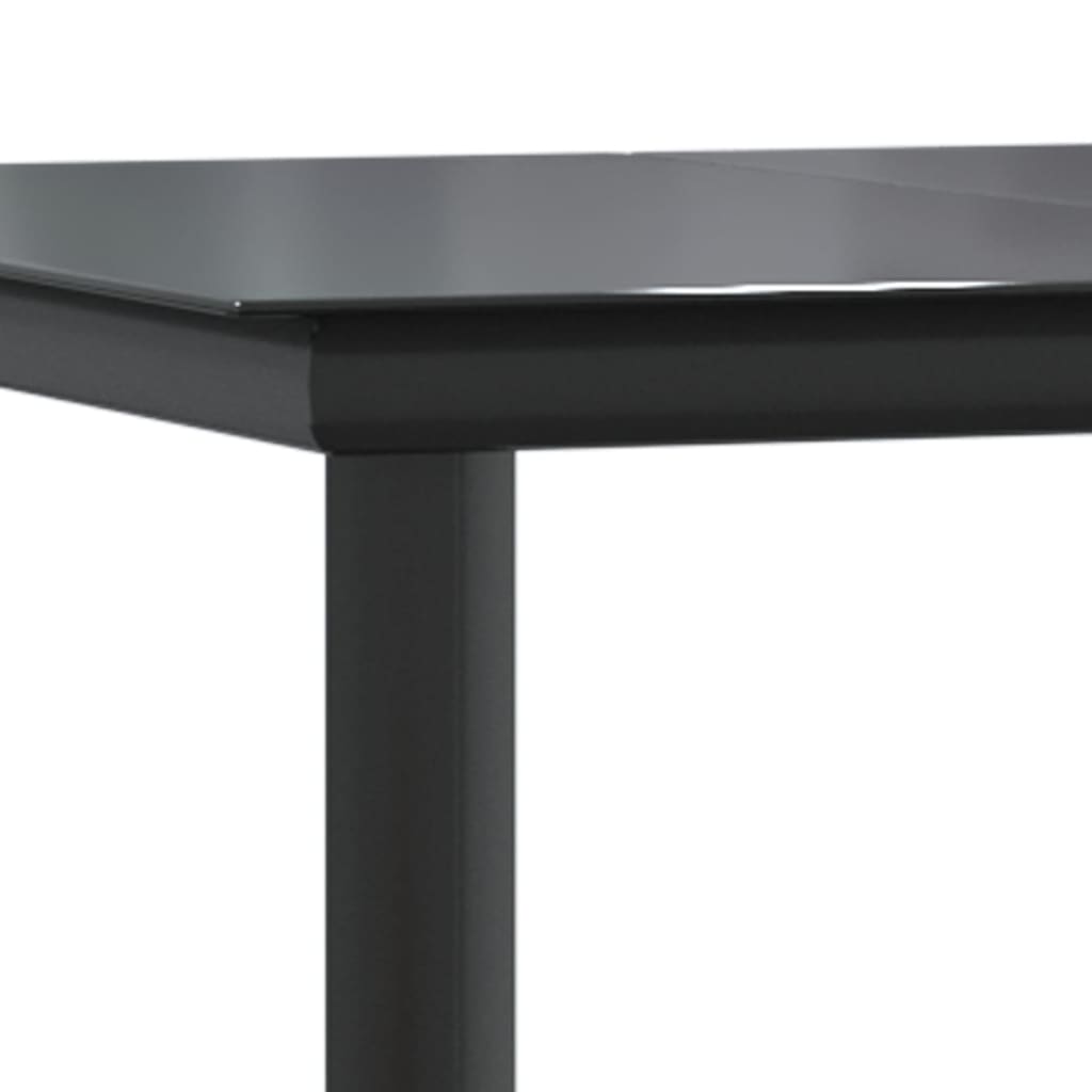 5-Delige Tuinset Met Kussens Poly Rattan Zwart