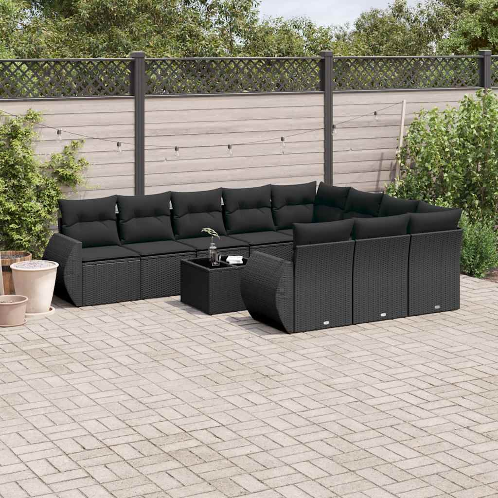 1 Tuinset Met Kussens Poly Rattan