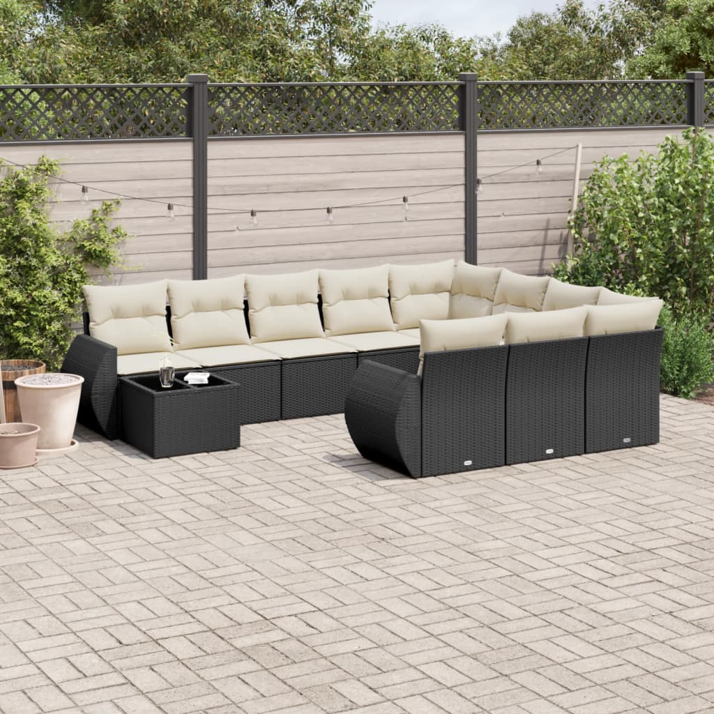 1 Tuinset Met Kussens Poly Rattan