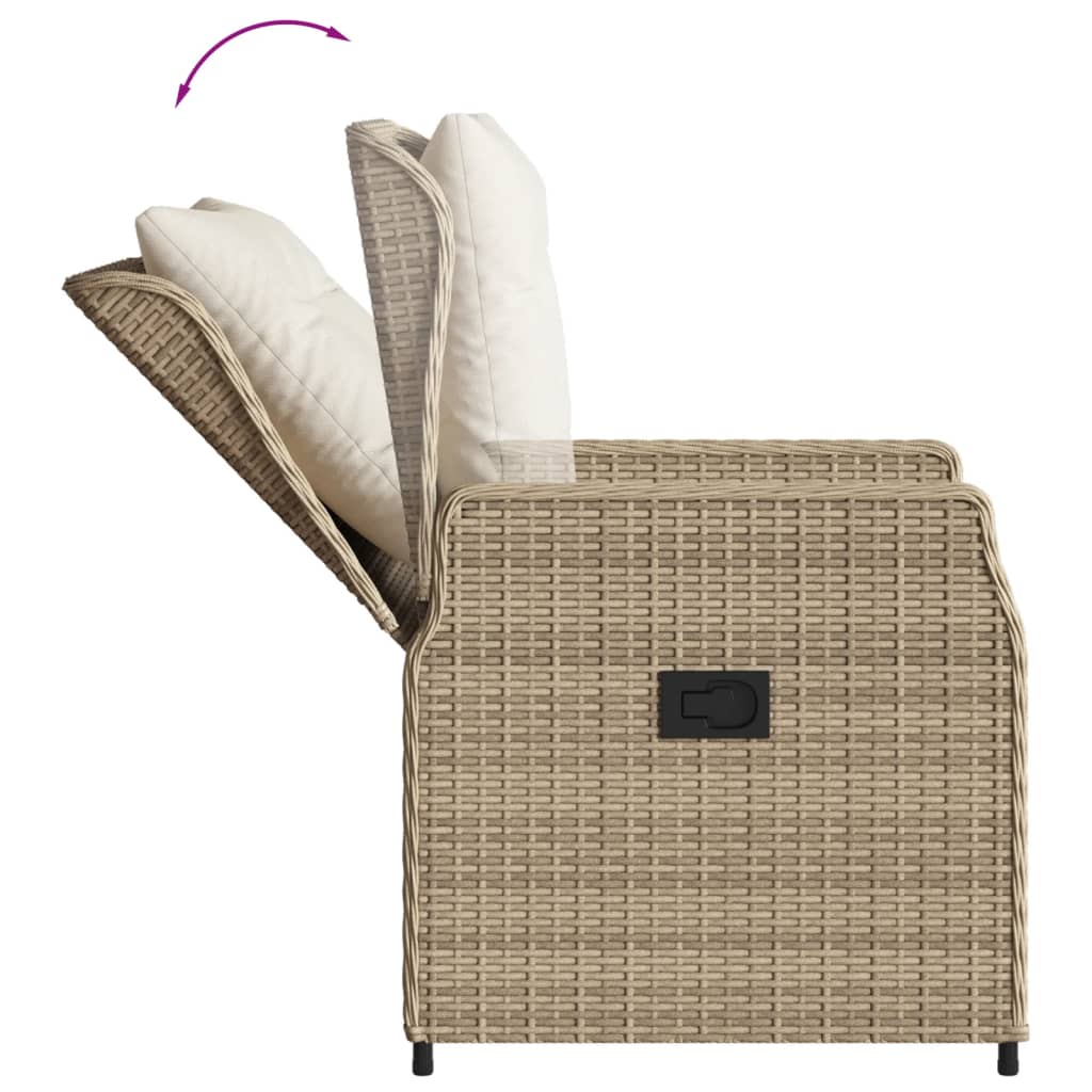 9-Delige Tuinset Met Kussens Poly Rattan