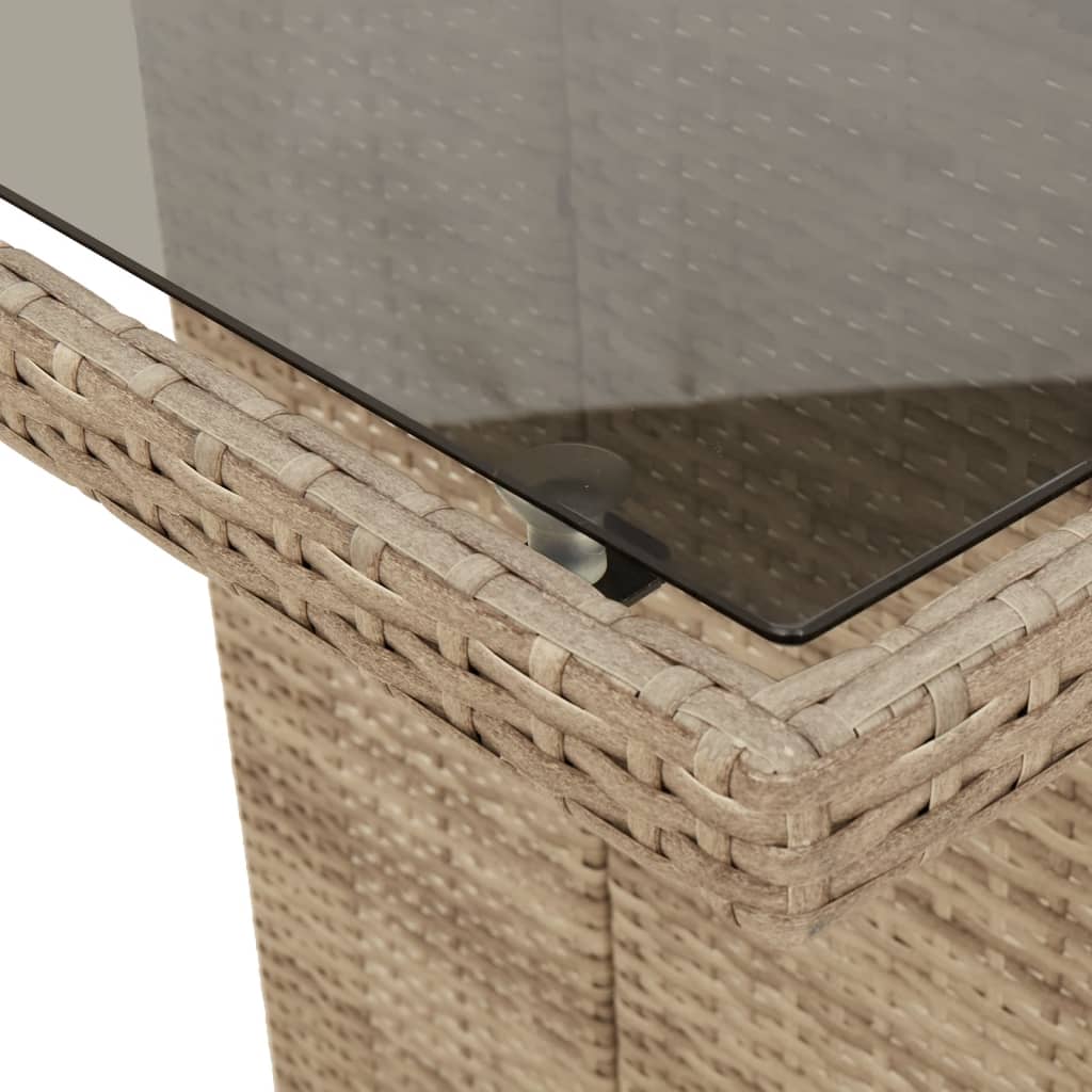 9-Delige Tuinset Met Kussens Poly Rattan