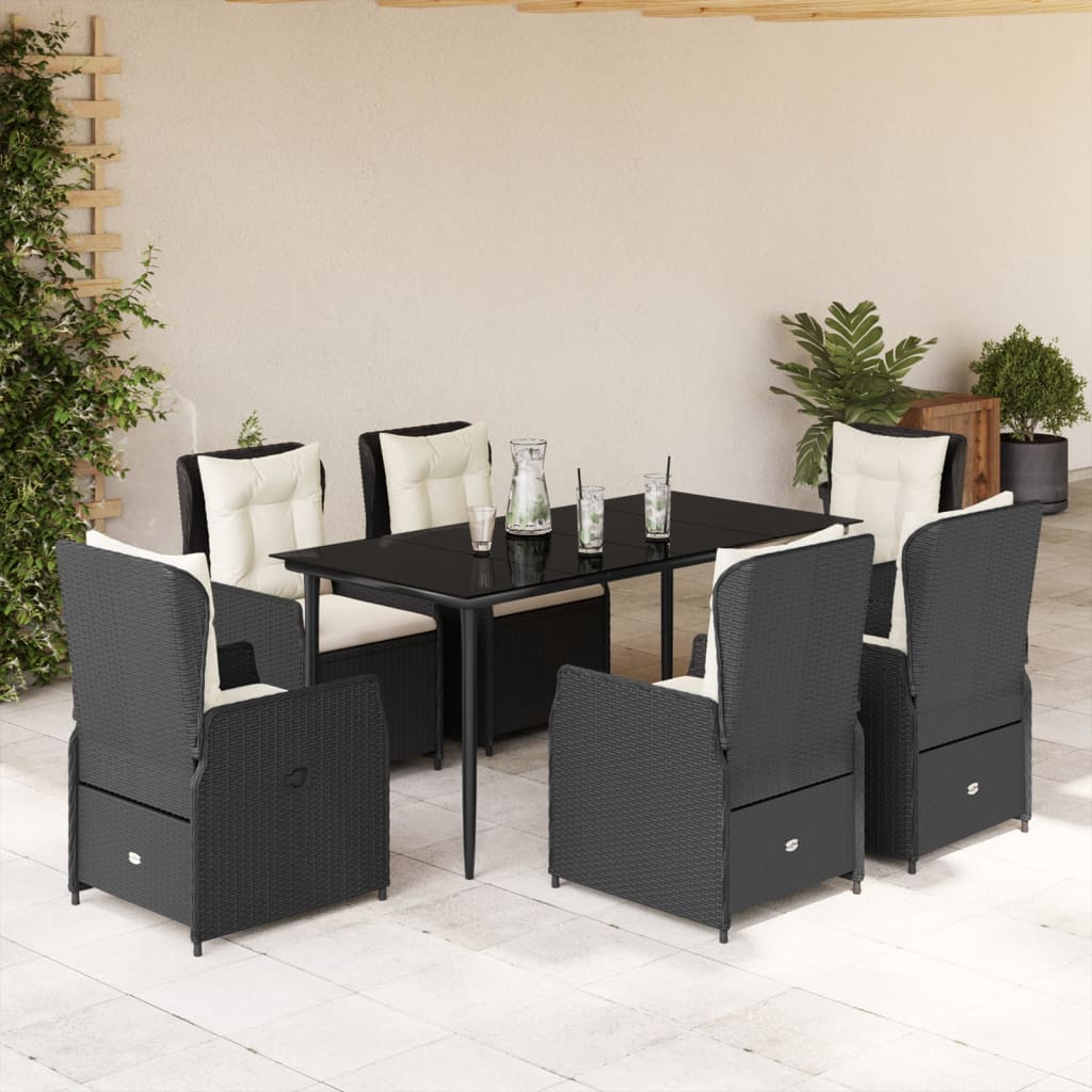 5-Delige Tuinset Met Kussens Poly Rattan