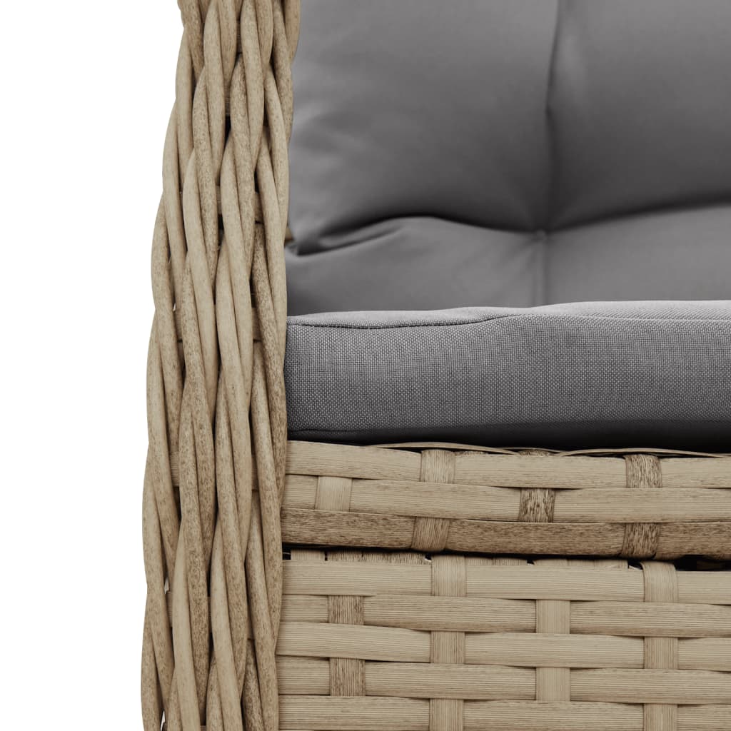 5-Delige Tuinset Met Kussens Poly Rattan