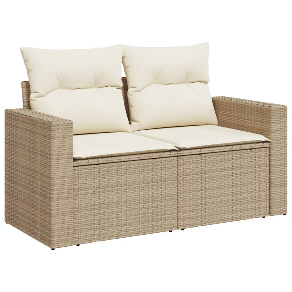 1 Tuinset Met Kussens Poly Rattan