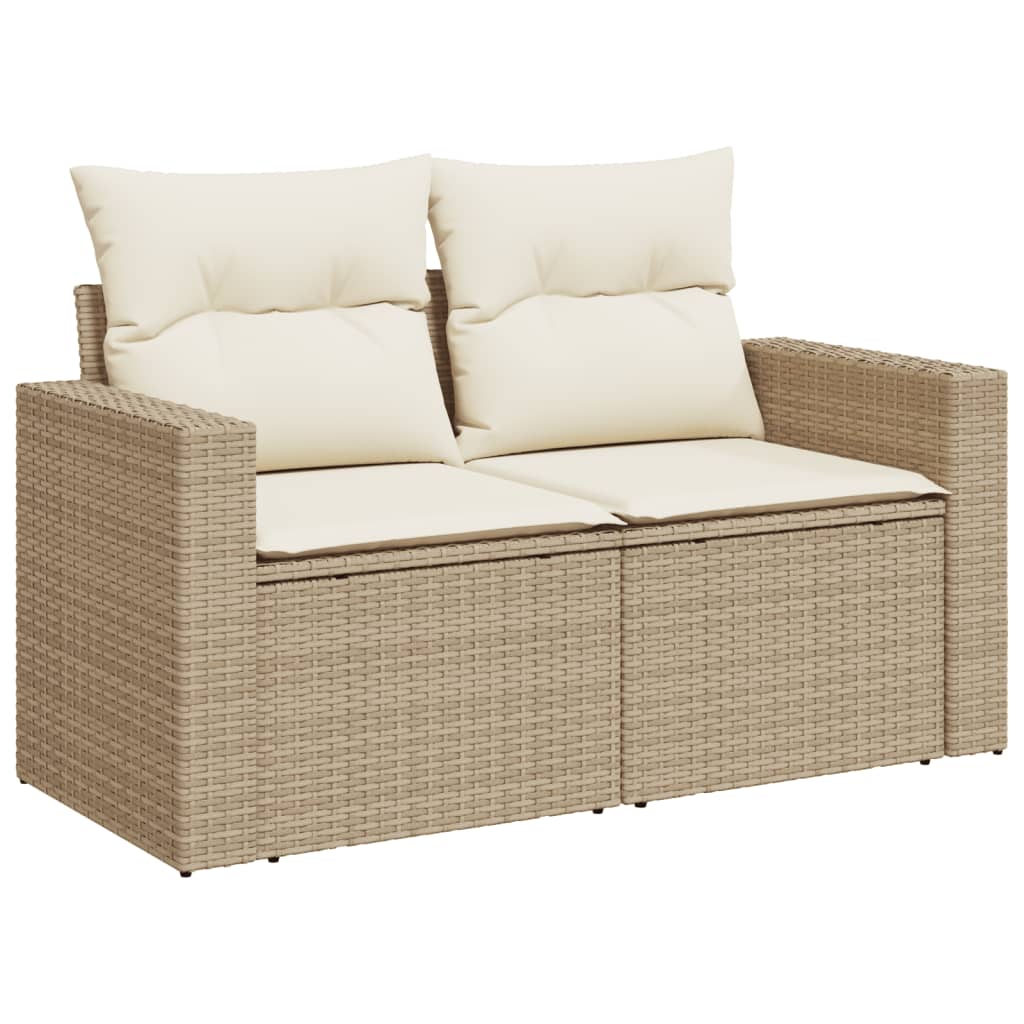 1 Tuinset Met Kussens Poly Rattan