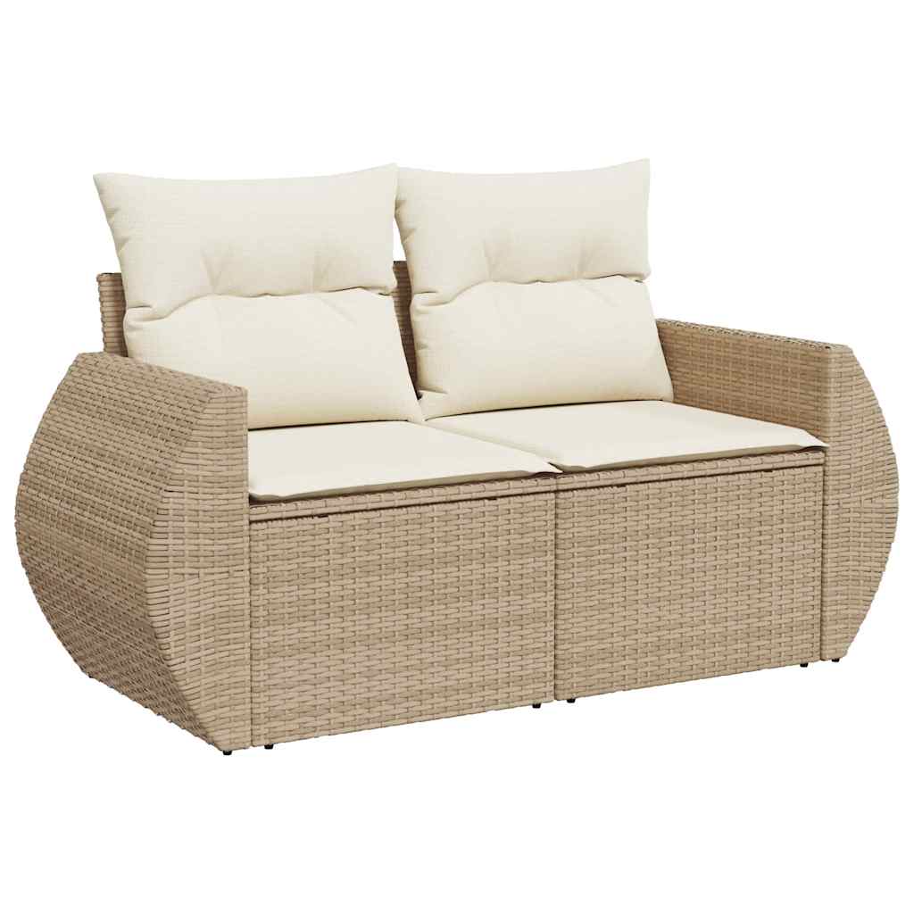 1 Tuinset Met Kussens Poly Rattan