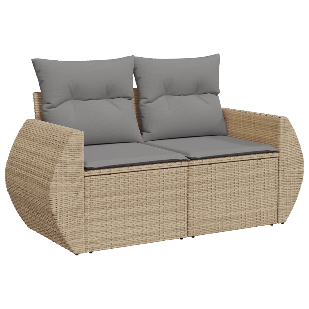 1 Tuinset Met Kussens Poly Rattan