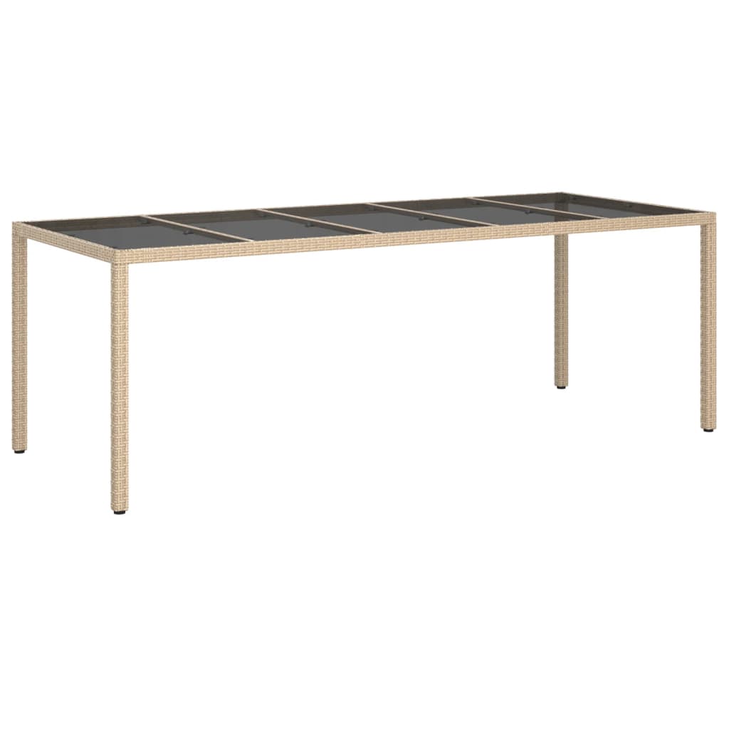 9-Delige Tuinset Met Kussens Poly Rattan En Glas