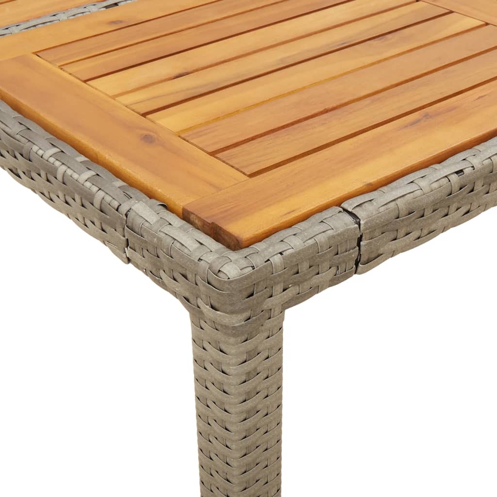 3-Delige Tuinset Met Kussens Poly Rattan En Acaciahout