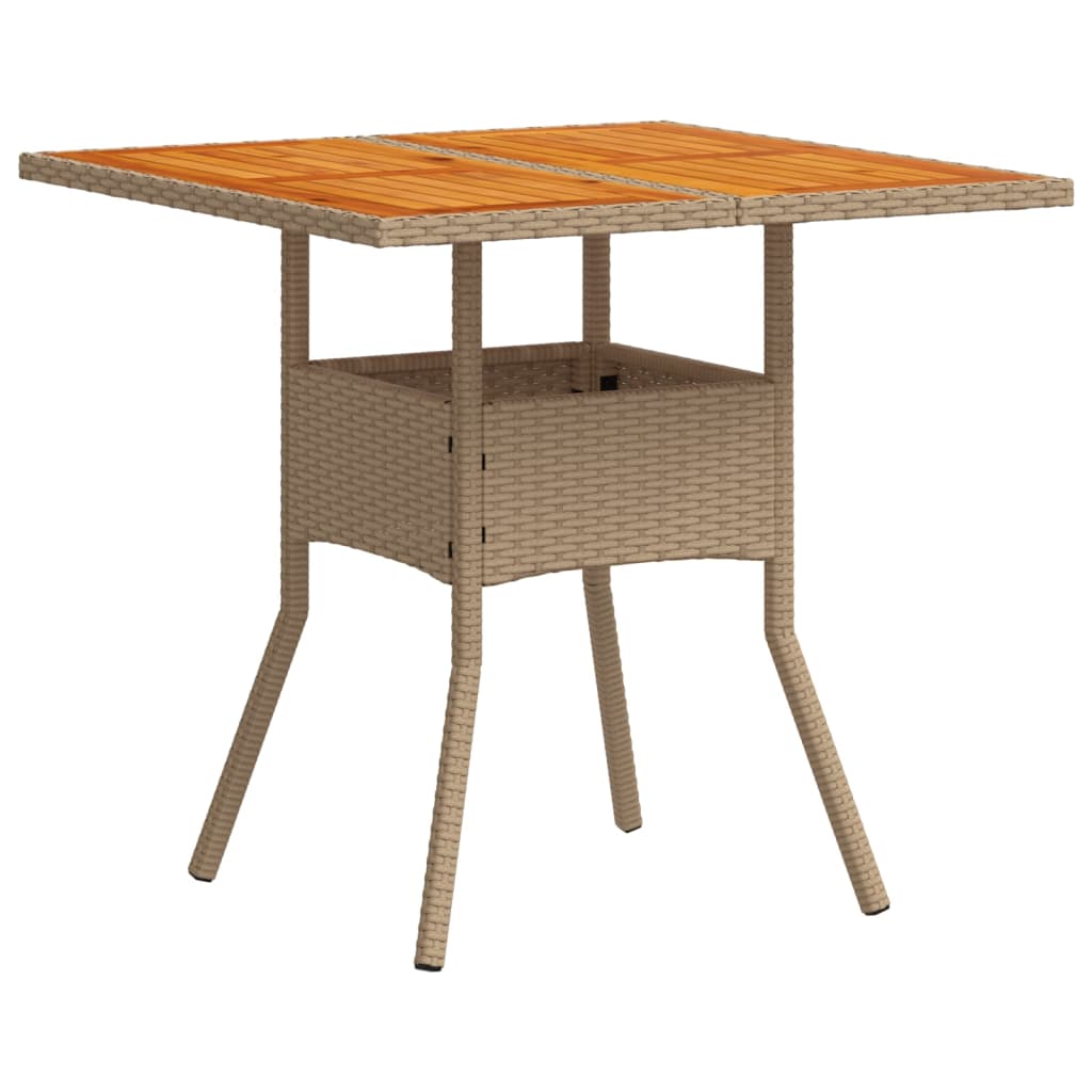 5-Delige Tuinset Met Kussens Poly Rattan En Acaciahout