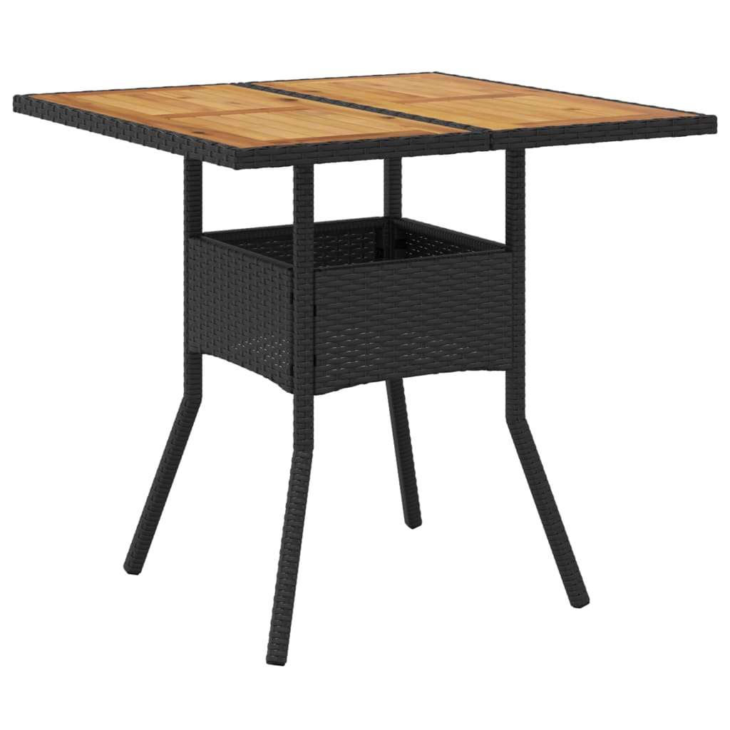 3-Delige Tuinset Met Kussens Poly Rattan En Acaciahout