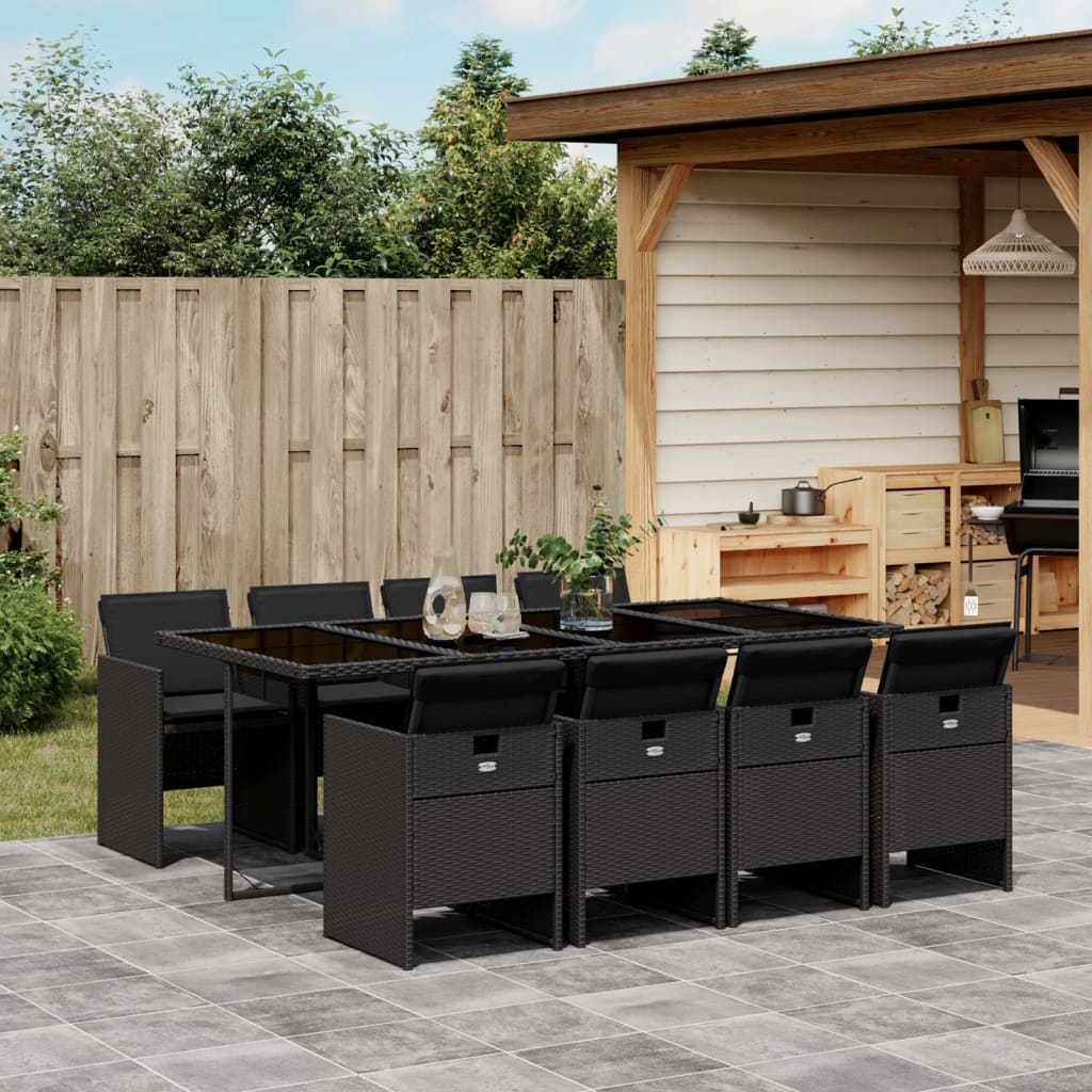13-Delige Tuinset Met Kussens Poly Rattan