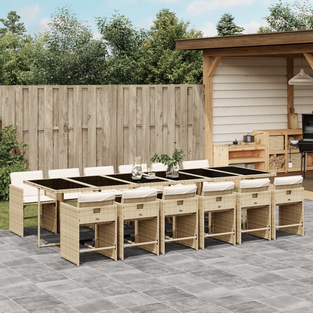 5-Delige Tuinset Met Kussens Poly Rattan