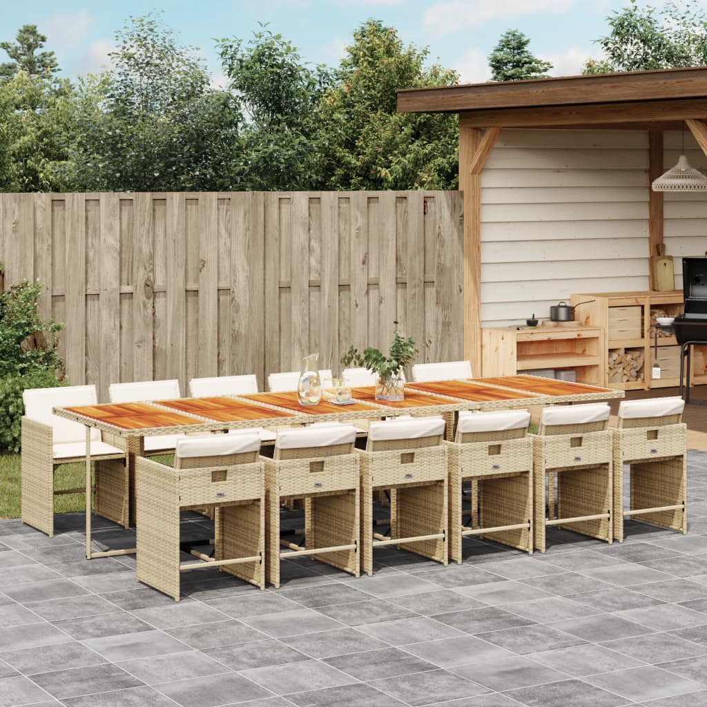5-Delige Tuinset Met Kussens Poly Rattan