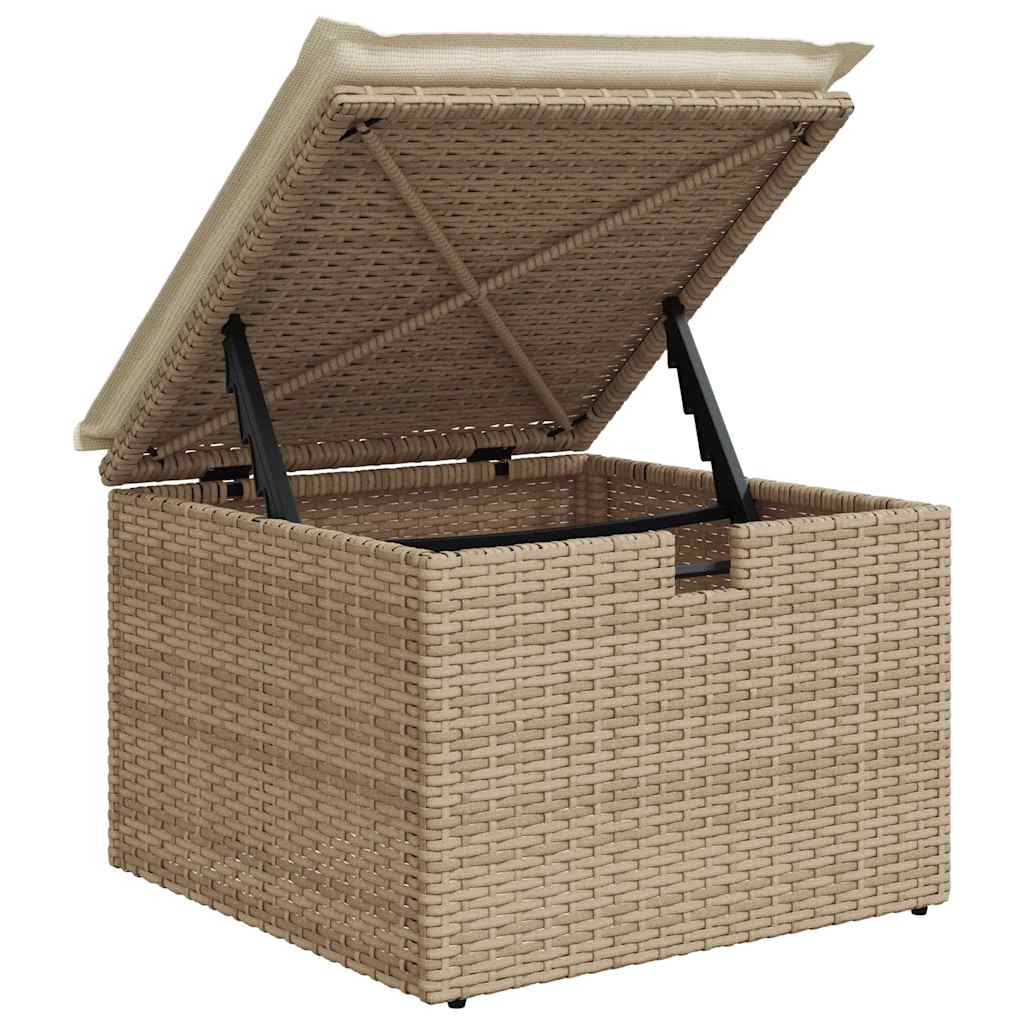 1 Tuinset Met Kussens Poly Rattan