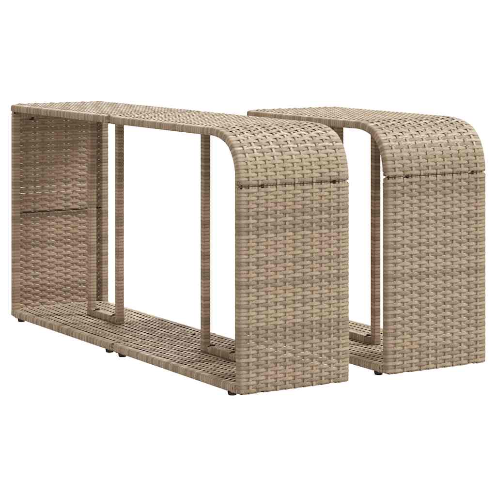 1 Tuinset Met Kussens Poly Rattan