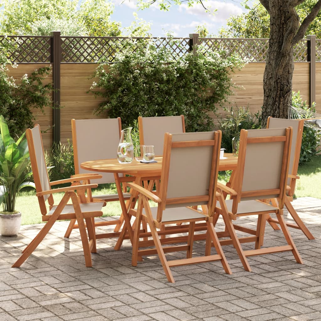 7-Delige Tuinset Massief Acaciahout