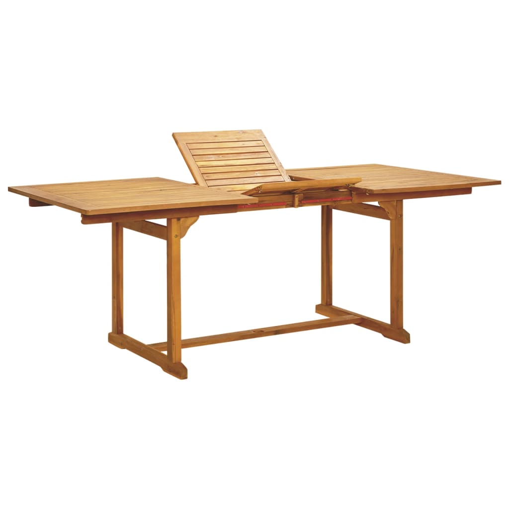 7-Delige Tuinset Massief Hout En Stof