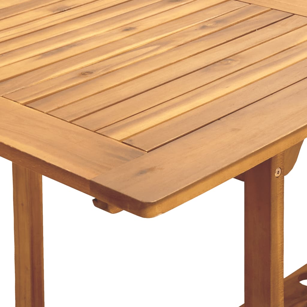 7-Delige Tuinset Massief Hout En Stof