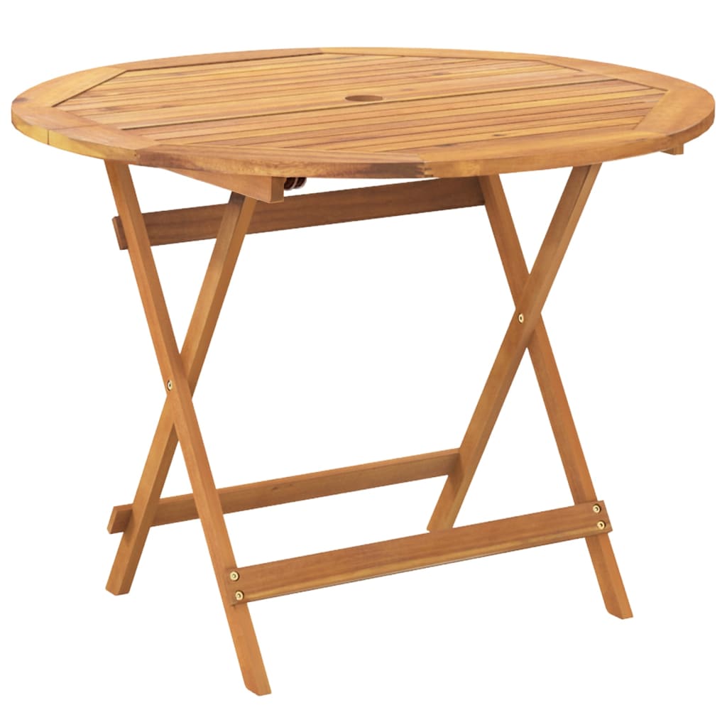 5-Delige Tuinset Massief Hout En Stof