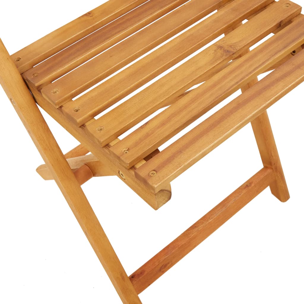 5-Delige Tuinset Massief Hout En Stof