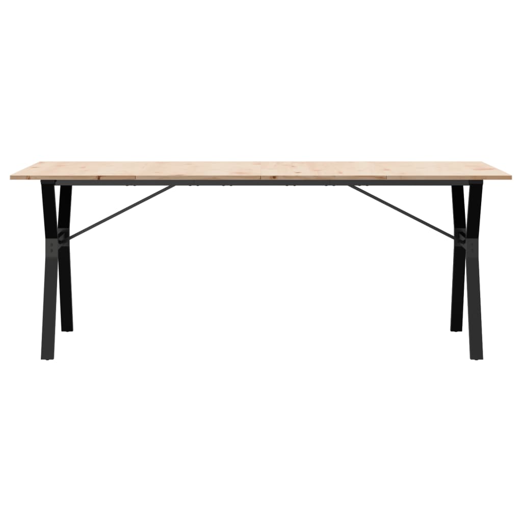 Eettafel Massief Grenenhout En Staal