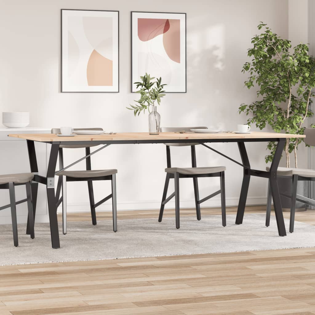 Eettafel Massief Grenenhout En Staal