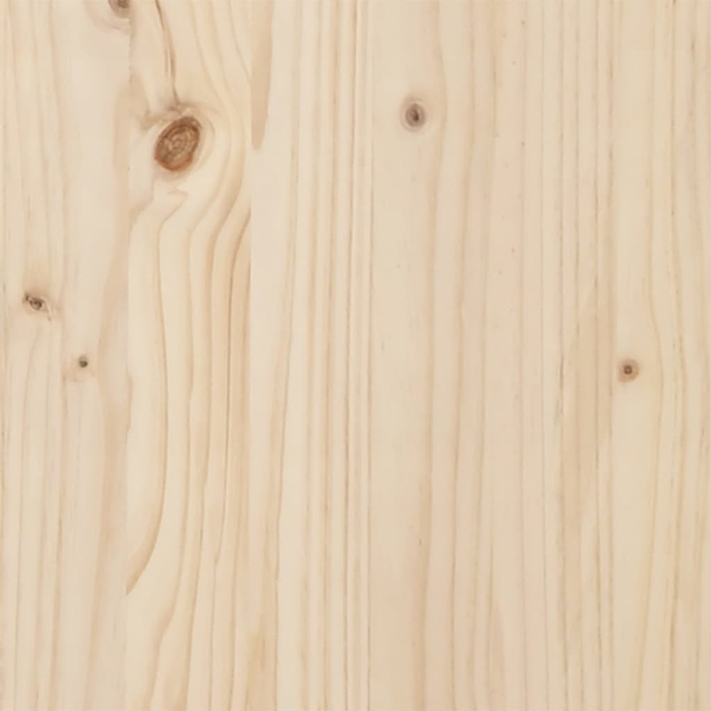 Eettafel 60X60X75,5 Cm Massief Grenenhout En Staal