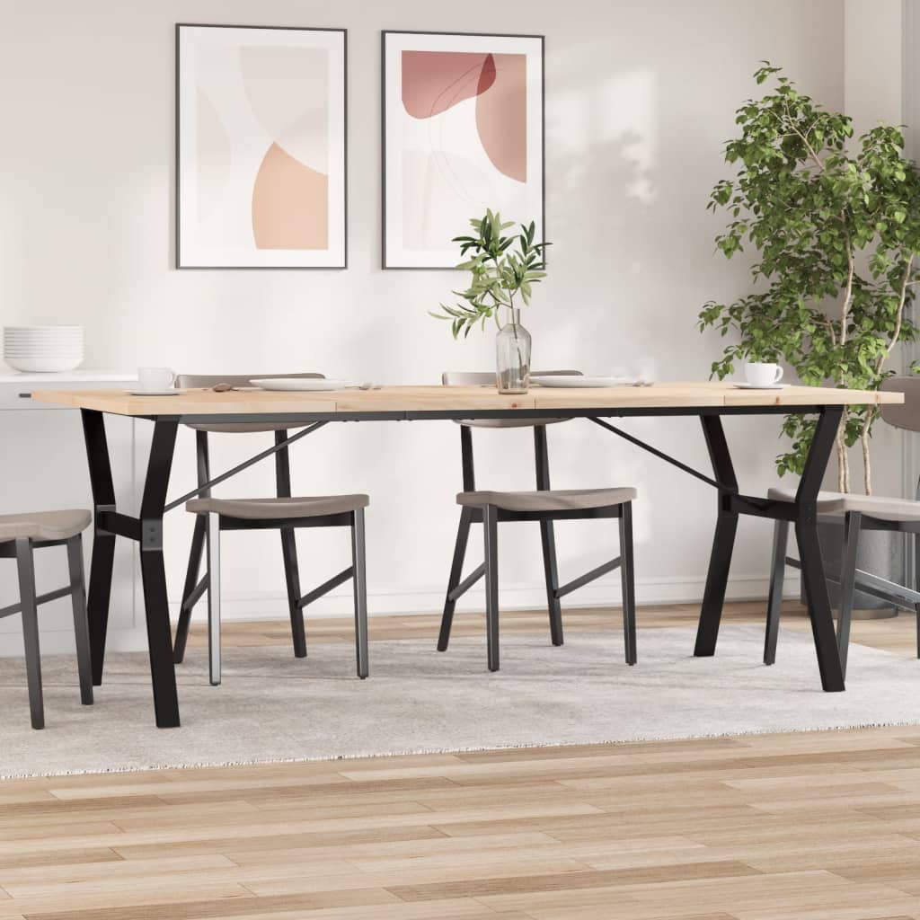 Eettafel Massief Grenenhout En Staal