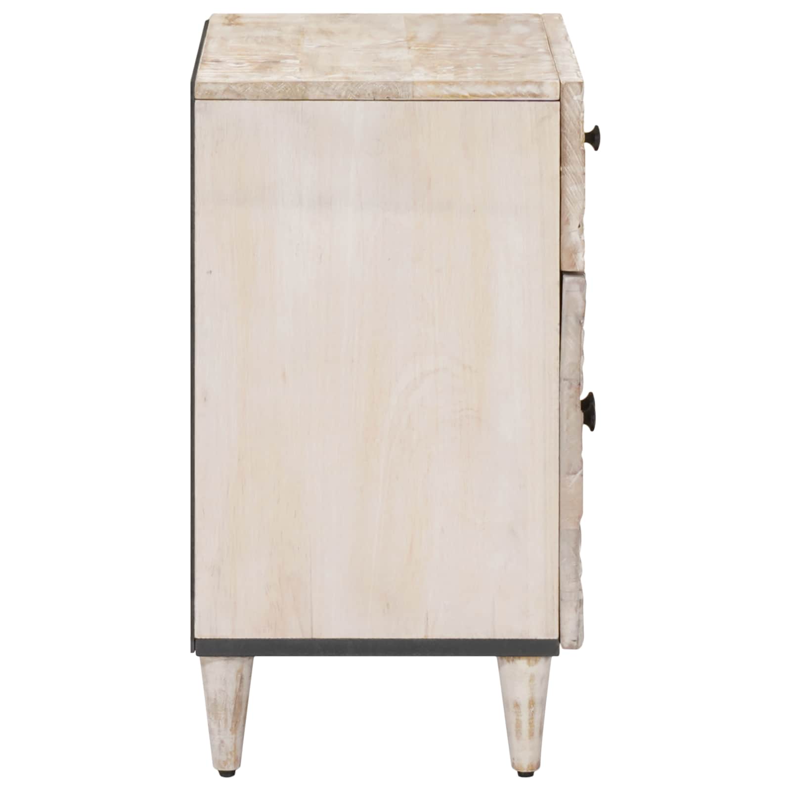 Bed Kast Met Lade 50 X 33 X 60 Cm Massief Mango Hout