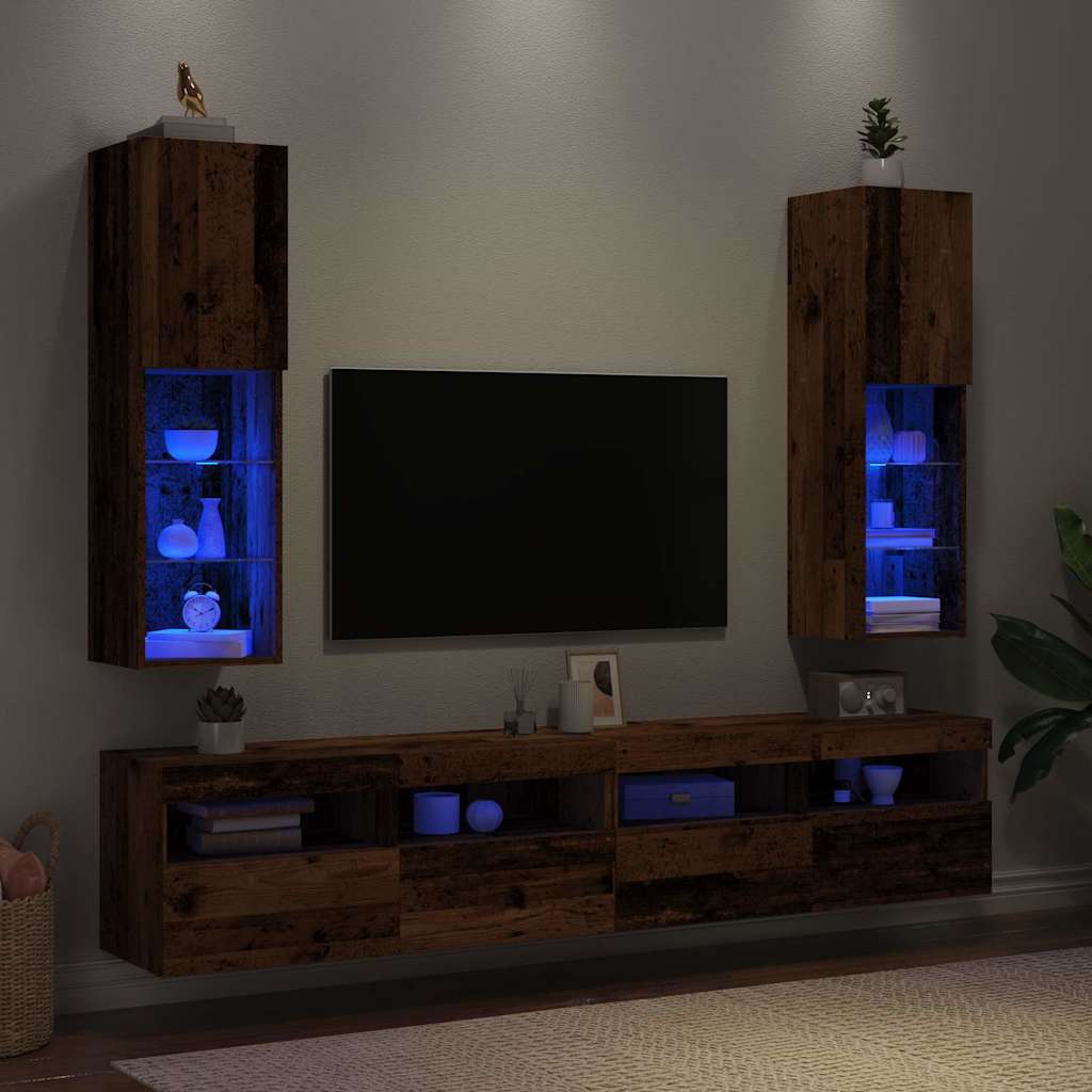 Wandgemonteerde Tv-Kasten 2 Pcs