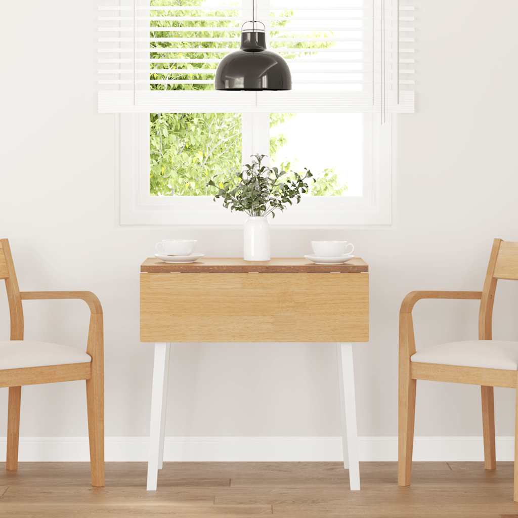 Eettafel Massief Hout Rubber