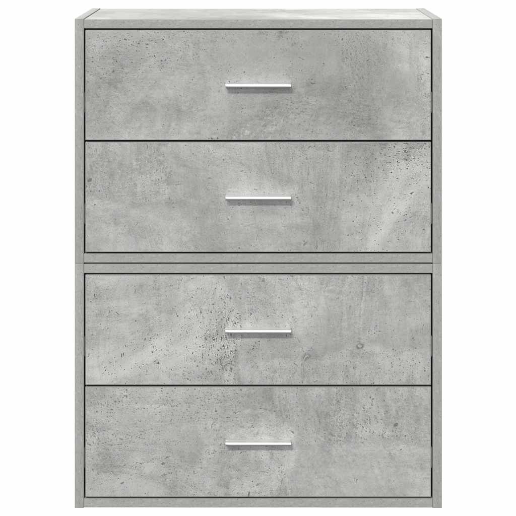 Kasten Met 2 Lades 60X31X40 Cm Bewerkt Hout