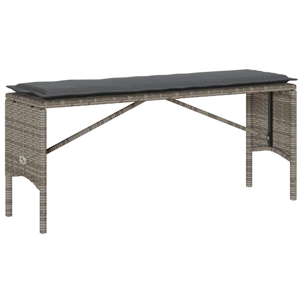 3-Delige Tuinset Met Kussens Poly Rattan