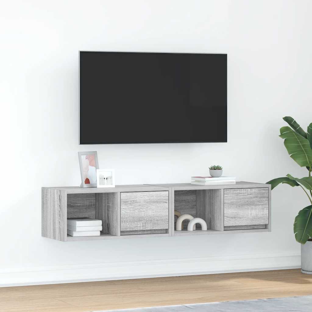 Tv-Kasten 80X31X25,5 Cm Spaanplaat Kleurig