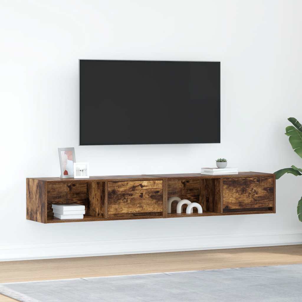 Tv-Kasten 80X31X25,5 Cm Spaanplaat Kleurig
