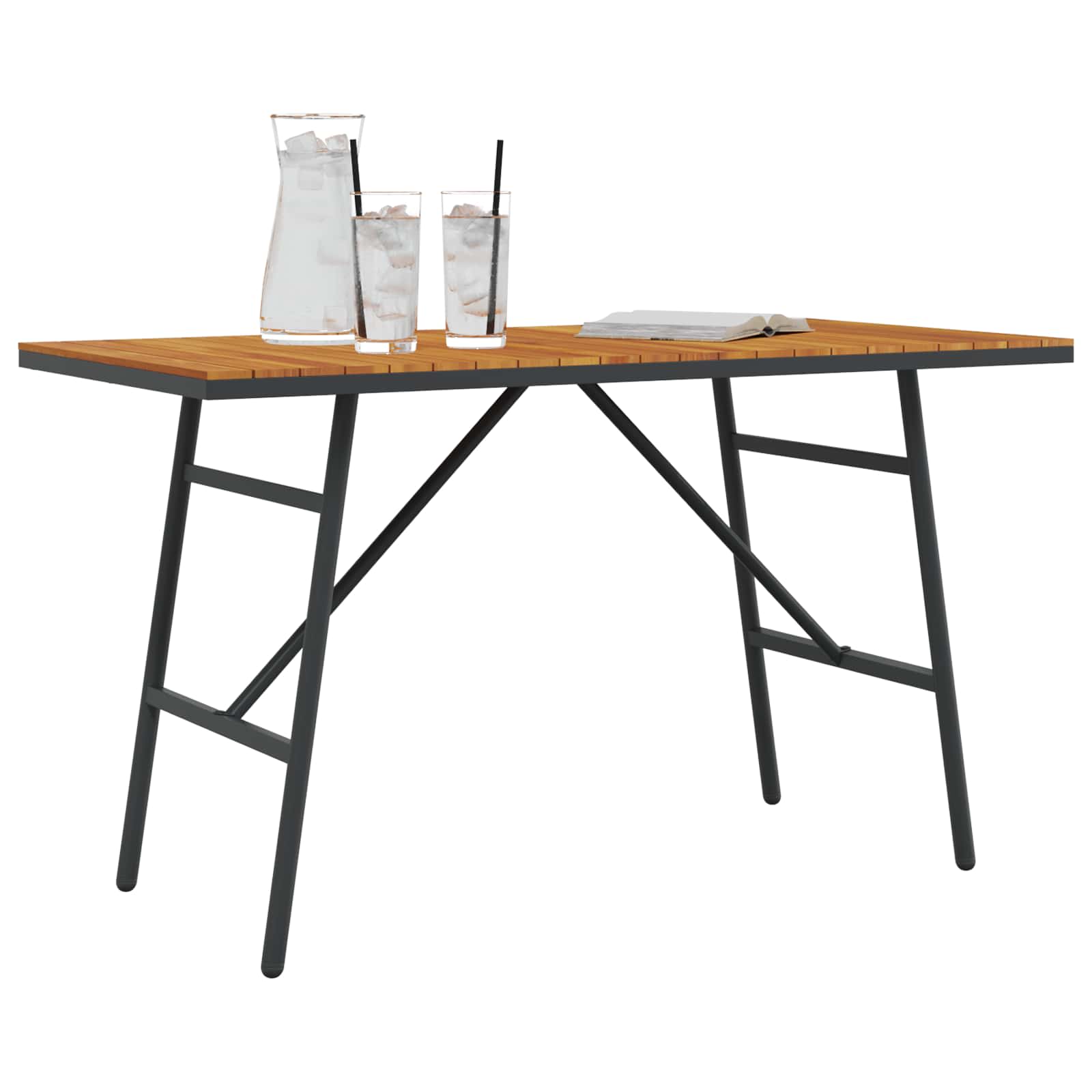 Eettafel Bruin 110 X 55 X 61,5 Cm Massief Acaciahout