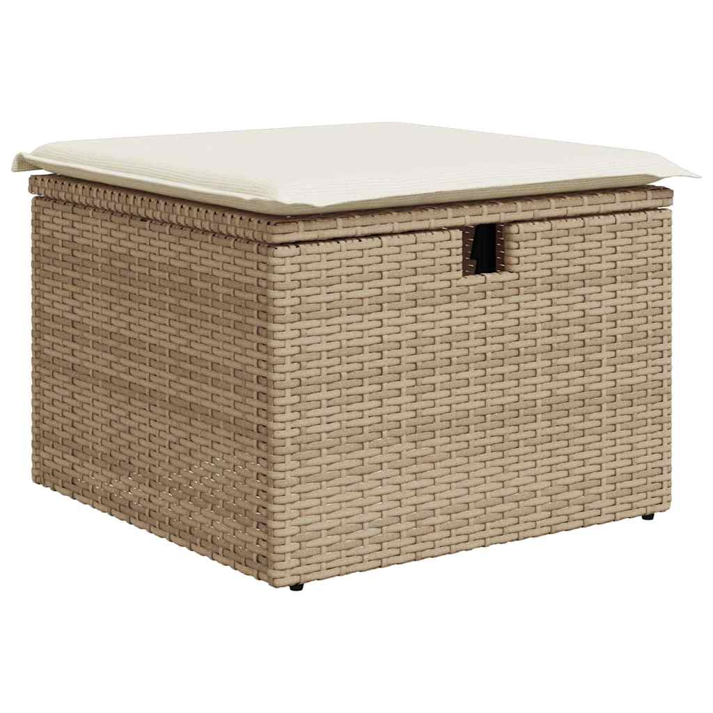 1 Tuinset Met Kussens Poly Rattan